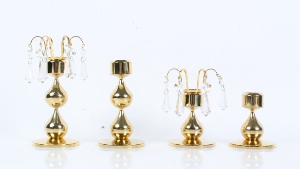 Asmussen Design. Fire dråbestager samt lampe. (5)