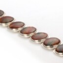 Bent Knudsen, Kolding. Bracelet in sterling silver with mosaic