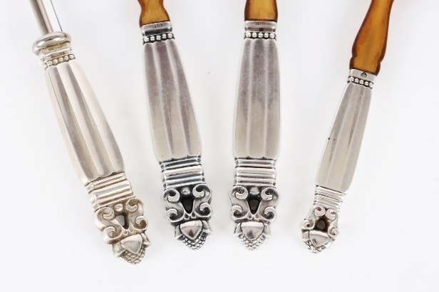 4 pieces Georg Jensen 'Royal Pattern' (4)