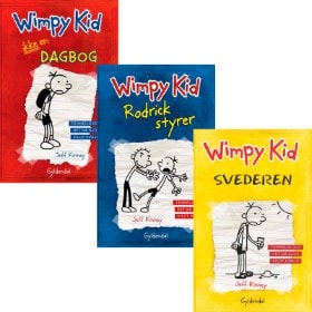 'Ikke en dagbog', 'Rodrick styrer' og 'Svederen' af Jeff Kinney (3)