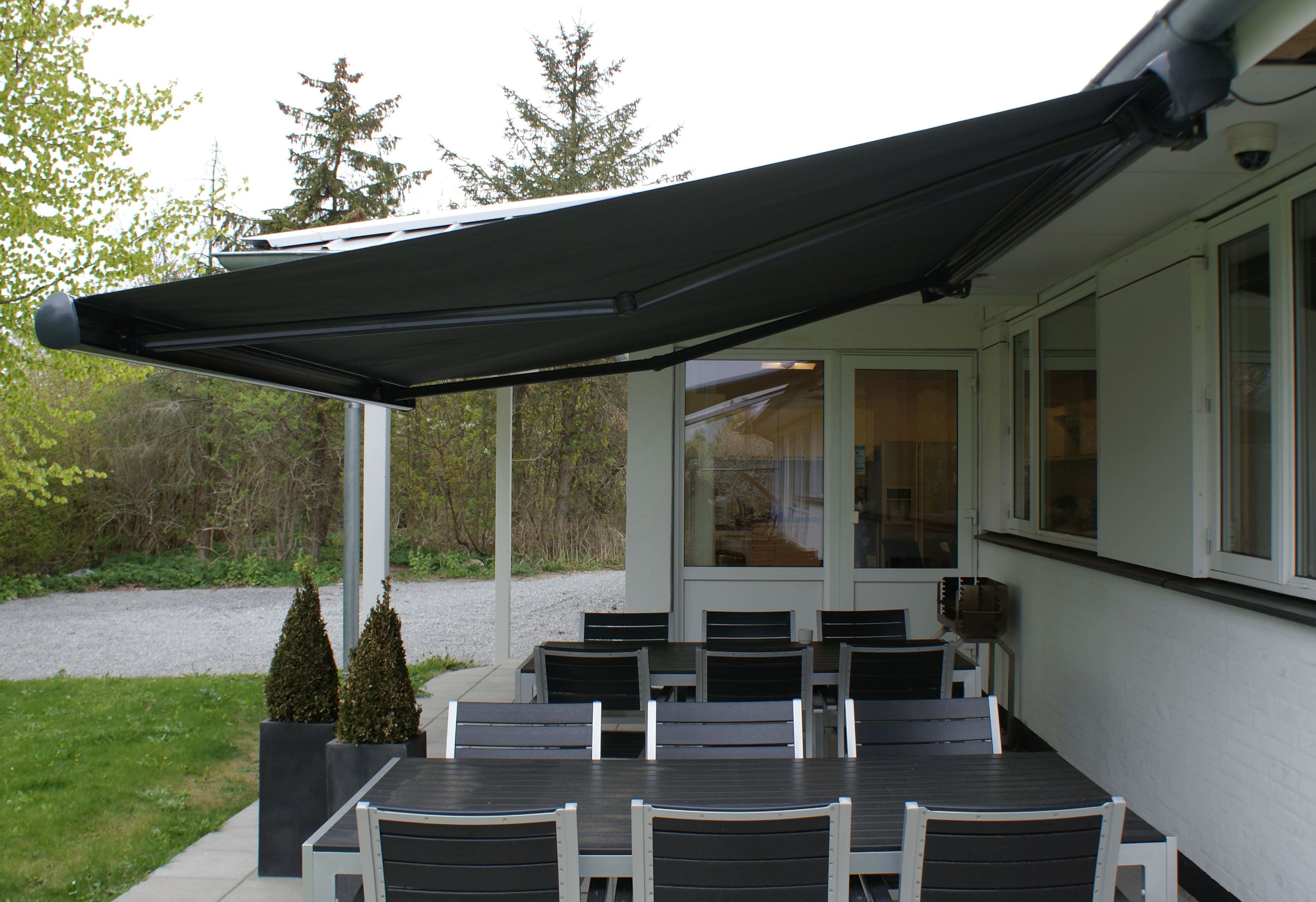 Markise, 5,0 meter, Sort