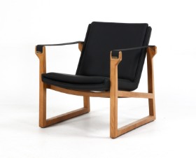 Ebbe and Karen Clemmensen. Low-back armchair, model 4305 from 1966