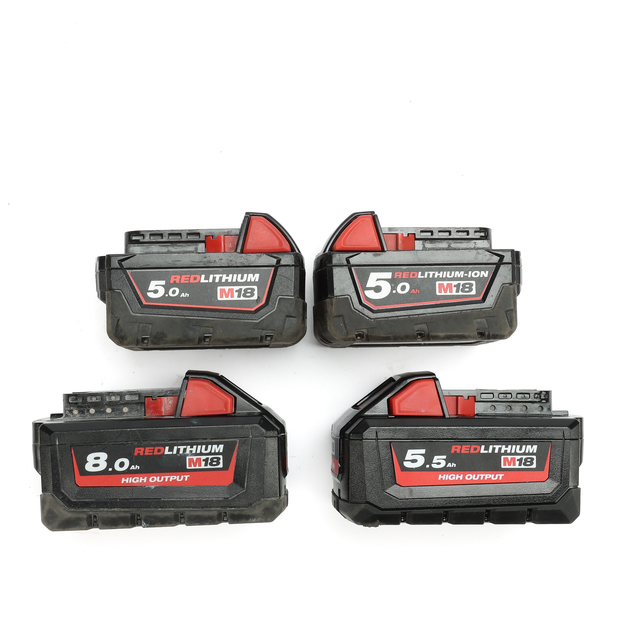 Milwaukee. Collection M18 batteries.  5.5AH mm. (4)