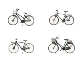 7445, 7446, 7447, 7448 - Collection bicycles (4)