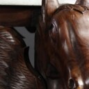 Rundt spisebord med marmorplade, pegasus