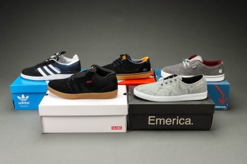 Adidas, És, Etnies, Globe, Emerica, Fem par sko. Str. EUR 42 + 42,5 (5)