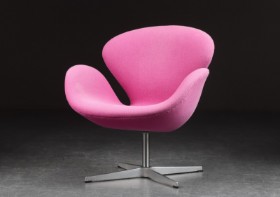 Arne Jacobsen. Lænestol, 'Svanen', model 3320