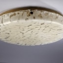 Wall/ceiling lamp from the 60s made of Murano glass and brass