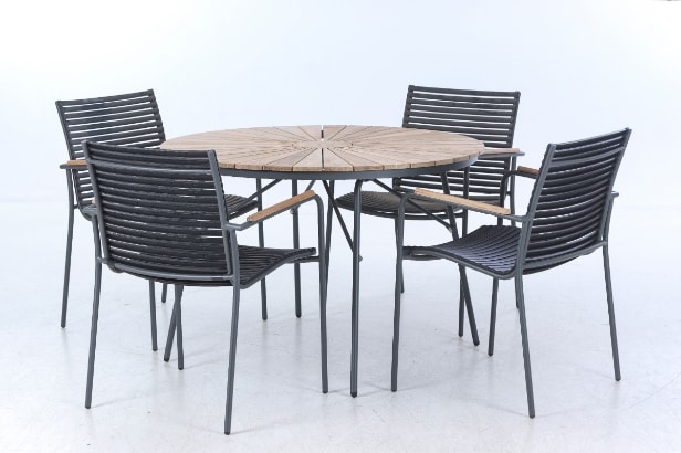 Cinas. Garden table and four chairs - Model Ellen & Mood (5)