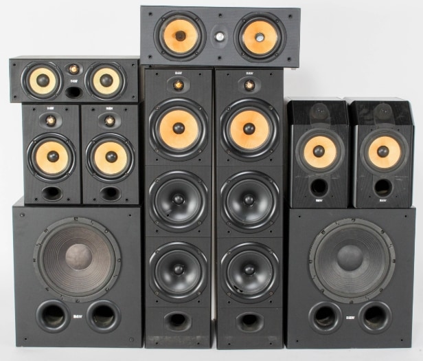 B&W / Bower & Wilkins. Speaker set (10)