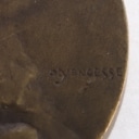 Ovide Yencesse m.fl. Fire medaljer / plaketter i bronze og metal (4)