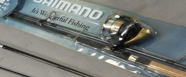 Shimano, fiskestang samt hjul (3)