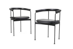 Kensaku Oshiro for DK3. Et par armstole model Baia Chair, 'Black' (2)