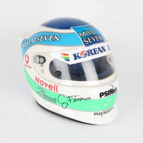 Signeret Giancarlo Fisichella Formel 1 hjelm