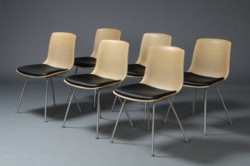 Nissen & Gehl for Naver Collection. Sæt på seks stole, model GM 315, Tulip (6)