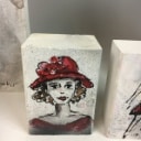 Renate Linnemeier, Mixed Media auf Holz, Ohne Titel'(4)