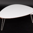 647. Aksel Kjersgaard, for Naver Collection. Coffee table, white corian