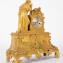 Napoleon II kaminur af forgyldt bronze