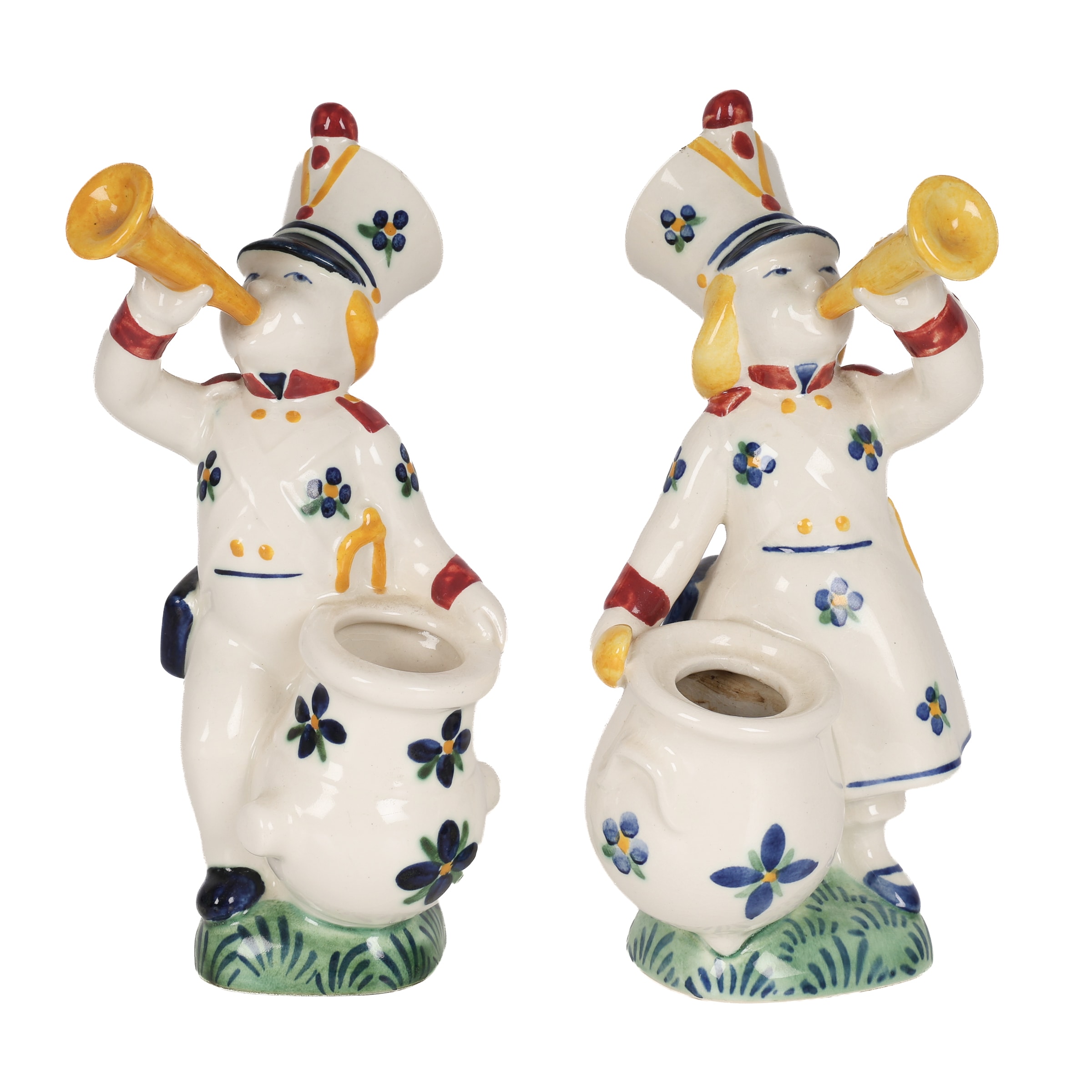 Aluminia: Children's Aid Day figures 'The Little Hornblower' and 'The Regiment's Daughter'. (2)