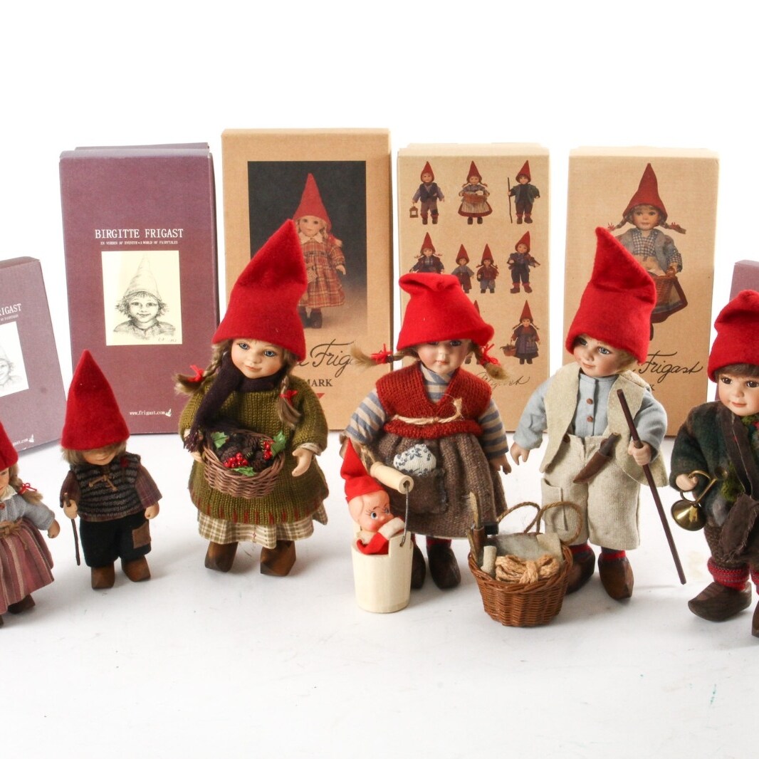 Birgitte Frigast. Elf figures (6) | Lauritz.com