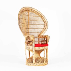 Oriental 'Queen's chair' / 'Peacock chair' made of cane and rattan