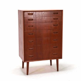 Danish design: Teak chest of drawers, 1960s