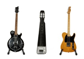 Three electric guitars. Harley Benton (3)