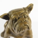 Bronzeskulptur, fransk Bulldog.