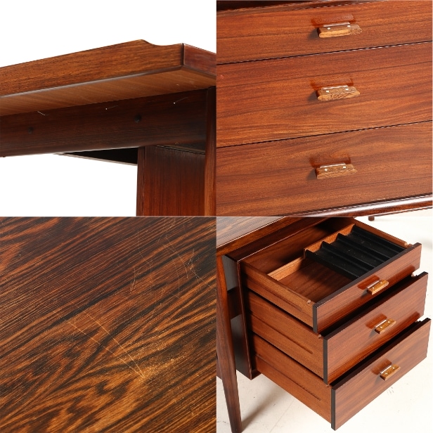 Arne Vodder: Freestanding desk in rosewood