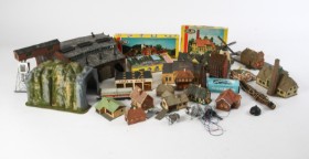 Collection of houses and buildings for model railways