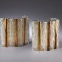 Kaiser. A pair of glass wall lamps from the 70s (2)