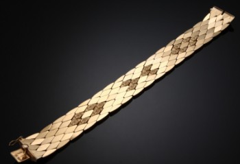 Breites Armband aus 18 kt. Gelbgold