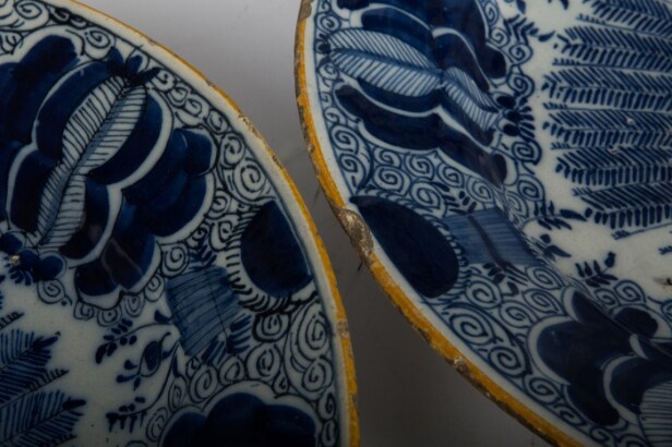 Samling tallerkener/vægplatter fra Delft, keramik, Holland (7)
