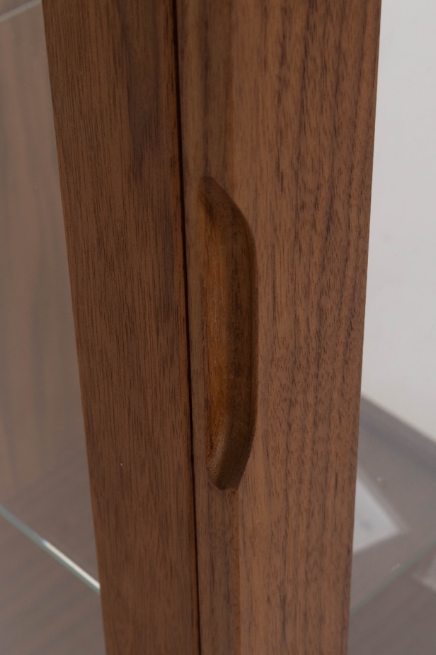 436. Klim Furniture. Display cabinet made of oiled walnut, model V301