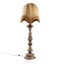 Italian floor lamp from the 60s made of hand-carved wood