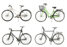 7621, 7624, 7625, 7627 - Samling cykler (4)