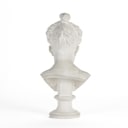 J. F. J Saly. Plaster bust, depicting a young girl with braids in her hair