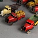 Lehmann, Tekno, Schuco mm. Samling gammelt legetøj 