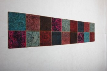 Persisk Patchwork løber, 370x84 cm
