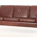 Tre pers. sofa, brun læder