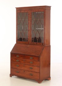 Empire-style English mahogany vitrinechatoll, 20th century, first half