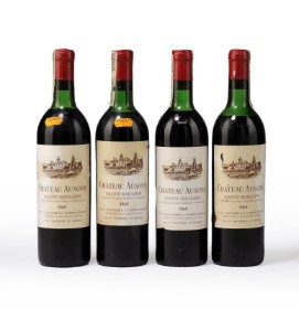 Red wine. 4 fl. Chateau Ausone Saint-Emilion 1969 (4)