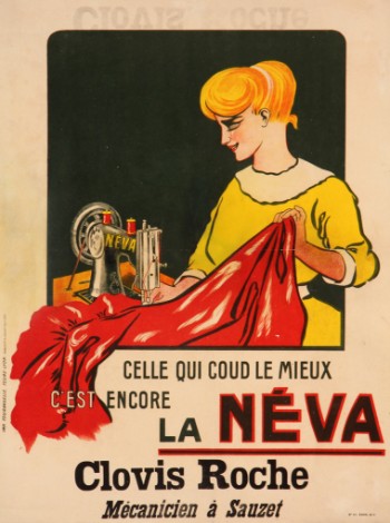 Fransk plakat, La Néva, ca. 1910erne