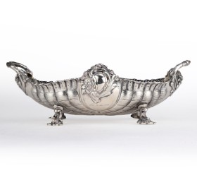 Vilhelm Christésen. Silver table bowl in rococo form, Copenhagen 1895