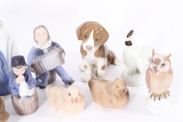 Royal Copenhagen and B&G collection porcelain figurines (19)