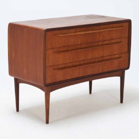 Johannes Andersen for CFC Silkeborg: Teak chest of drawers, 1950s