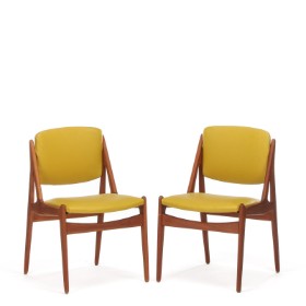 Arne Vodder for Vamo. Et par stole af teak, model 'Ella' (2)