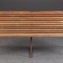 Havebænk af jern og teak