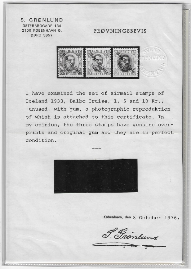 LOT 48. ICELAND. 1876-1986. Beautiful unused/mint collection in Leuchtturm album.