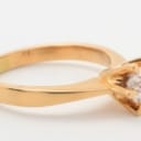Bræmer Jensen, Solitaire ring with brilliant of approx. 0.40 ct. TW/Plumbing